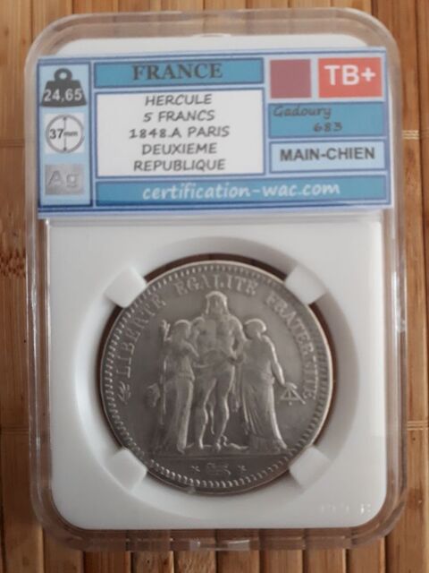 5 francs Hercule 1848.A - TB 75 Villemomble (93)