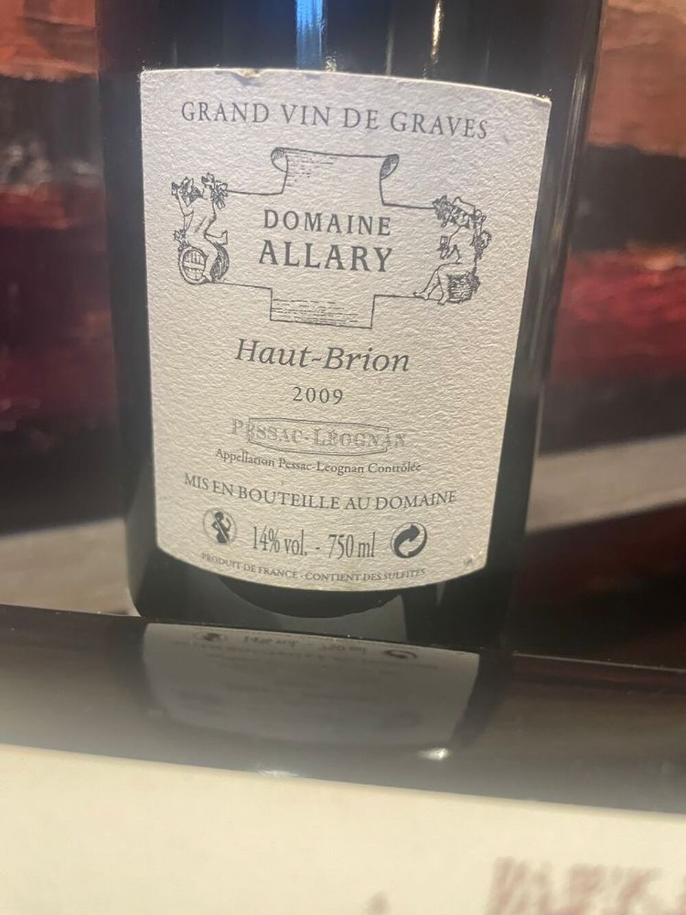 1&nbsp;Bouteille Allary Haut-Brion 2009&nbsp;/ Bordeaux Pessac-L Cuisine