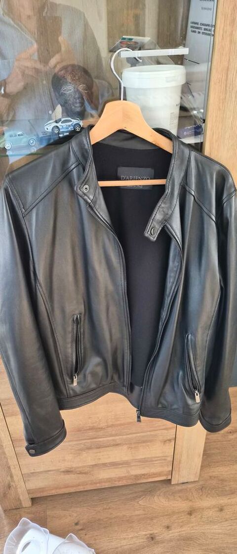Blouson cuir homme agneau  souple italien  darienzo Ollioules (83)