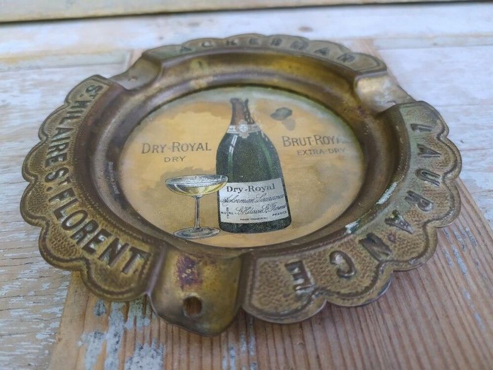 Cendrier Publicitaire Champagne Dry-Royal Ackerman Laurance 