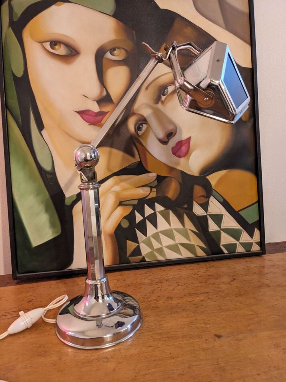 Lampe PIROUETT DE BUREAU art d&eacute;co 1930 en parfait &eacute;tat d'usa Décoration
