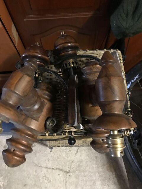 4applique luminaires bois Olivier massif fait main 100 Gardanne (13)