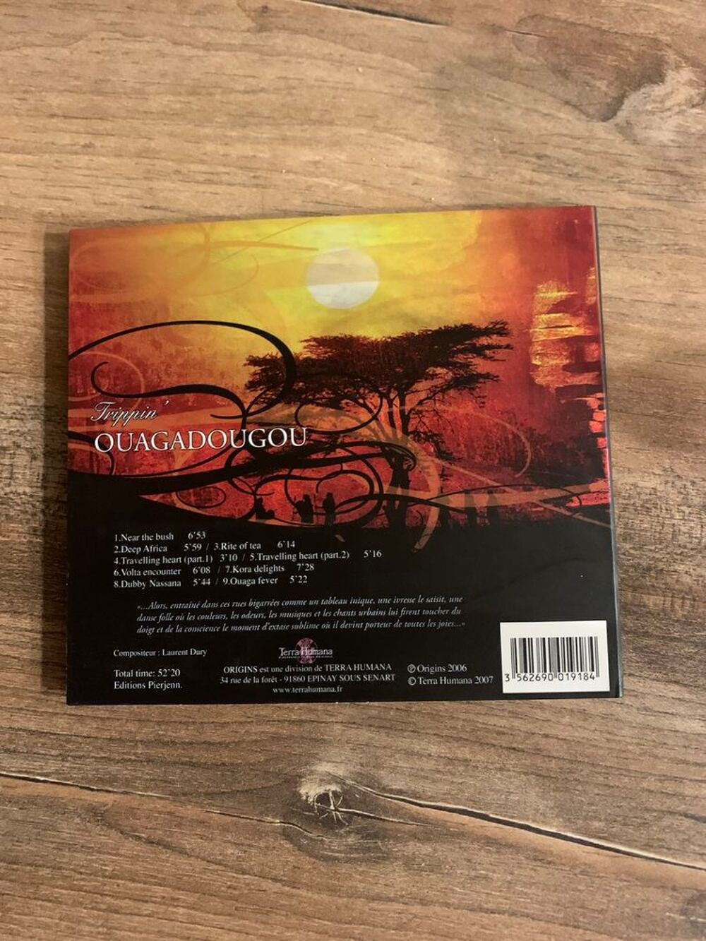 CD Trippin Laurent Dury &quot; Ouagadougou - terra CD et vinyles