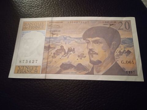  Billet 20 francs Debussy  50 Les Mesneux (51)