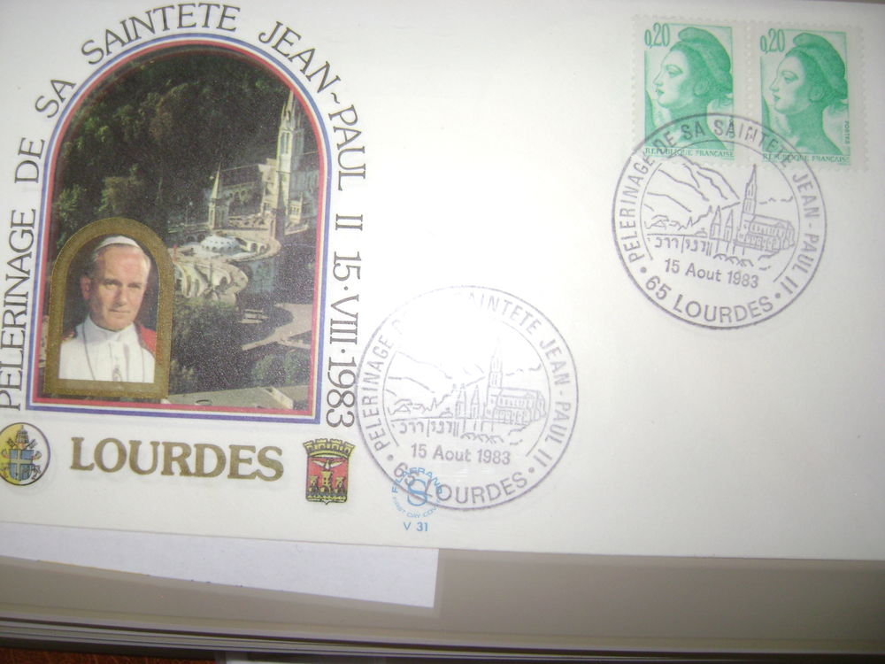 Collection Enveloppes timbr&eacute;es du Pape Jean-Paul II 