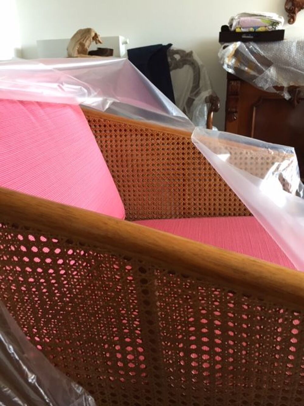 Fauteuil en rotin cann&eacute; Meubles