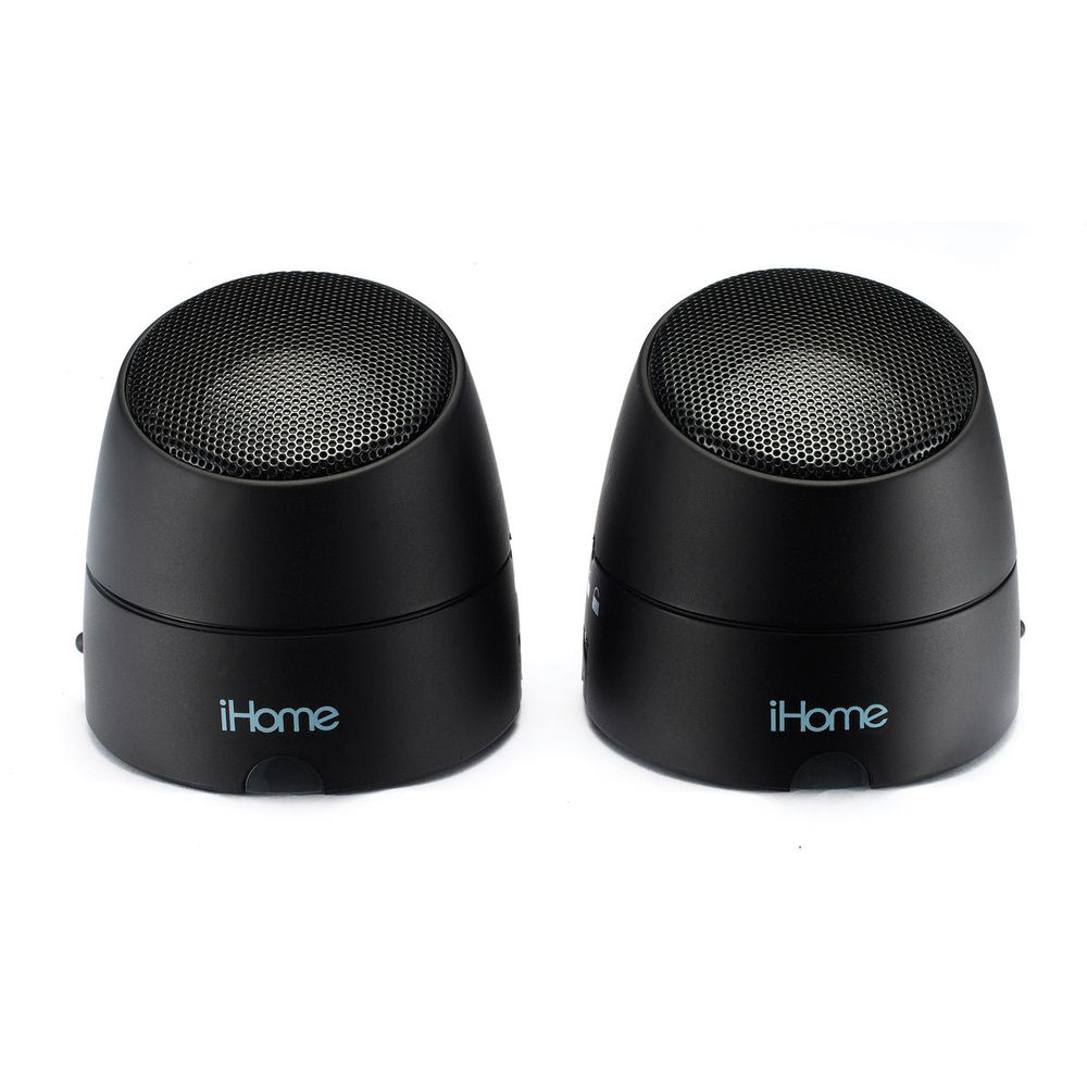 Mini enceintes st&eacute;r&eacute;o avec batteries iHome iHM79 Audio et hifi