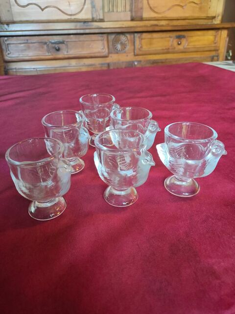 6 coquetiers en verre neufs jamais servi 18 Avermes (03)