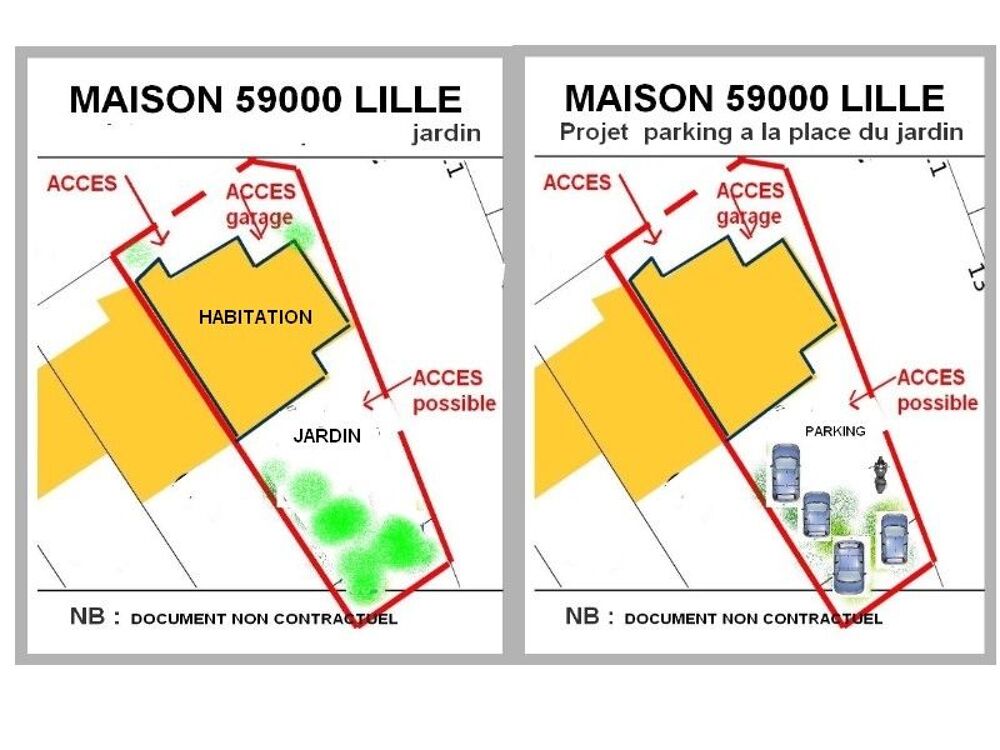 Vente Maison MAIOSN LILLE CHU semi indiv garage attenant, jardin, véranda Lille