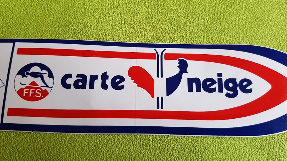 AUTOCOLLANT CARTE NEIGE 