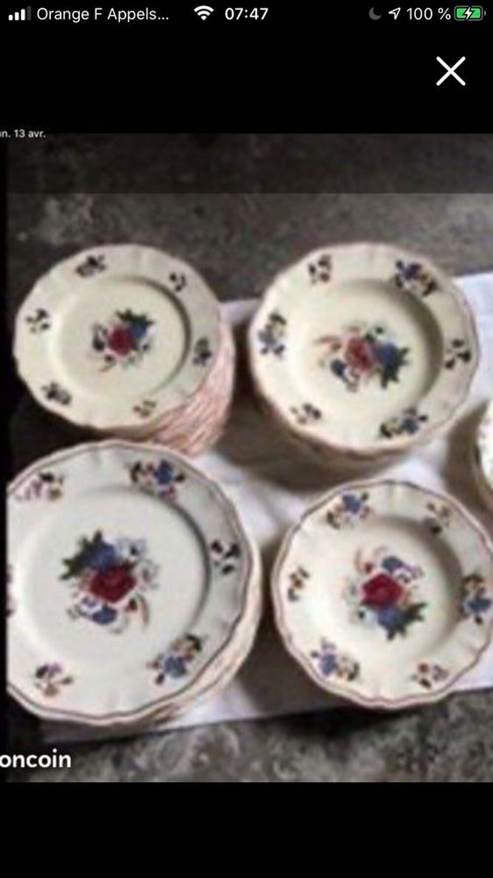 service de table SARREGUEMINES Décoration