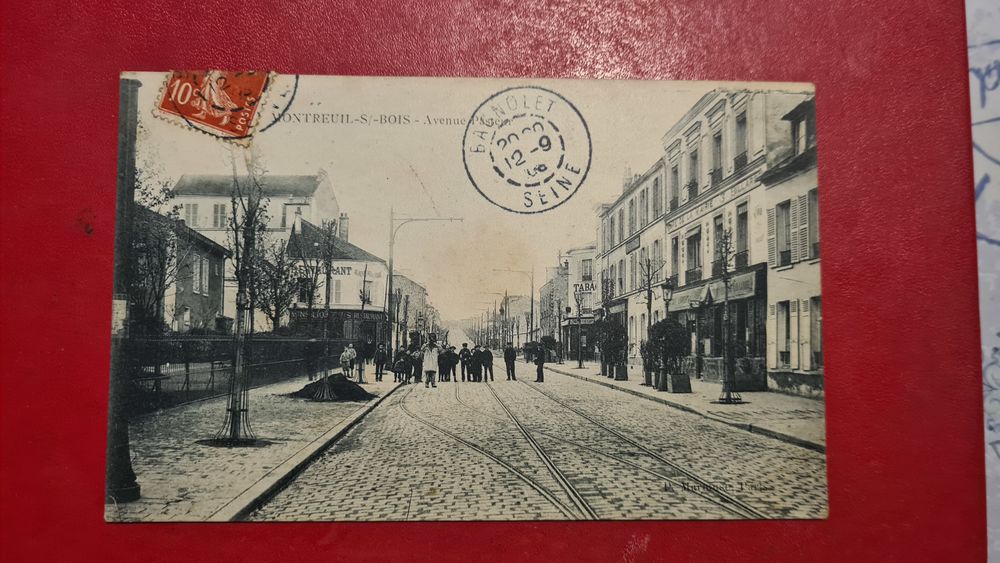 Cpa du 93 - Montreuil sous Bois l'Avenue Pasteur. 