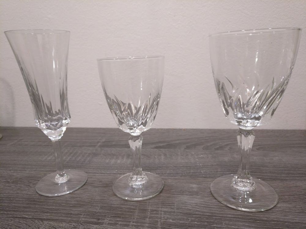 Service de verres en cristal Décoration