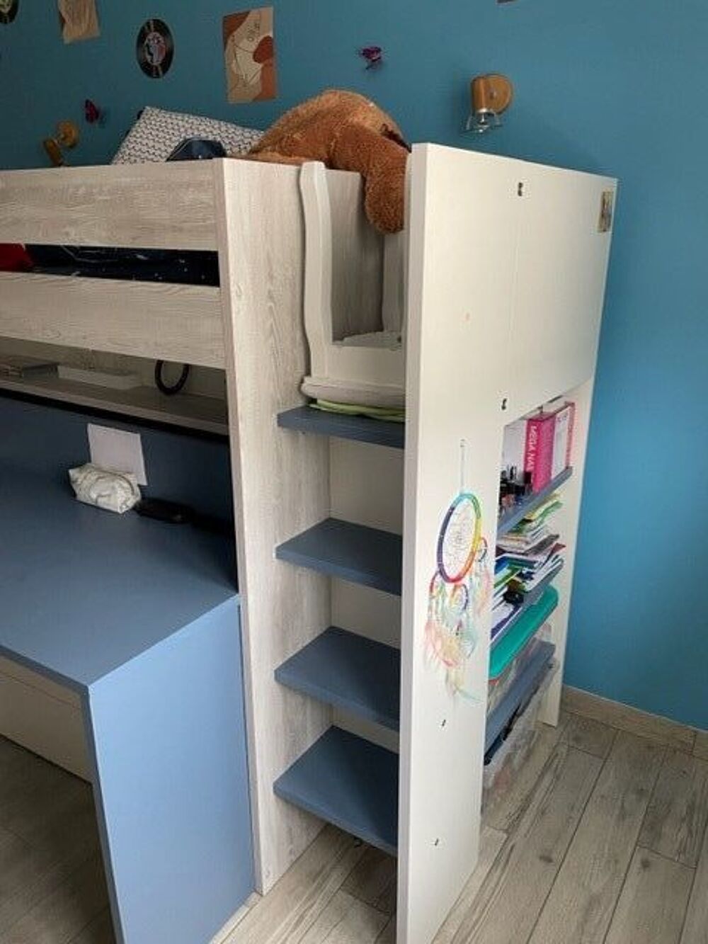 lit mezzanine avec bureau Mobilier enfants