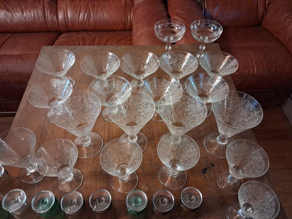 Lot de verre a pied Cuisine