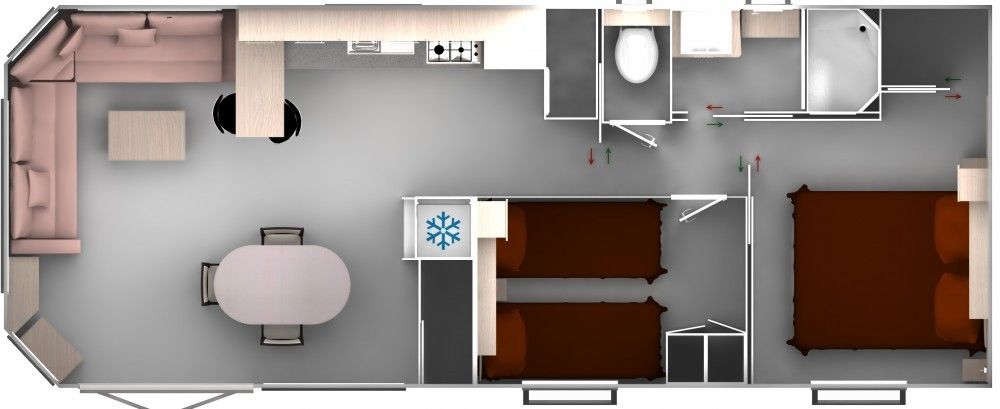   ST BREVIN MOBILHOME SPACIEUX, 6PERS,PISCINE/FORET/PLAGE 300M Pays de la Loire, Saint-Brevin-les-Pins (44250)