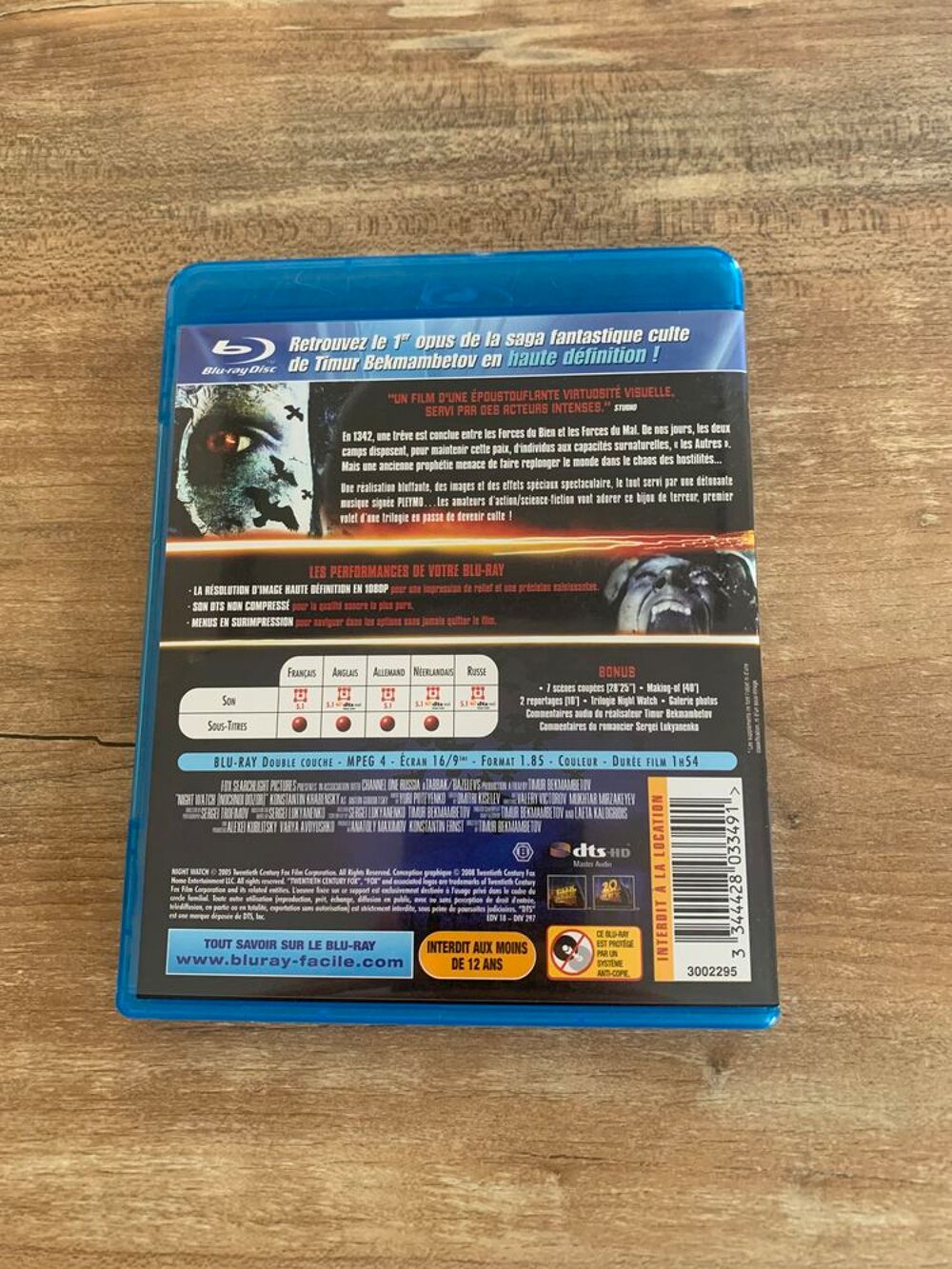Blu ray " Night Watch " DVD et blu-ray