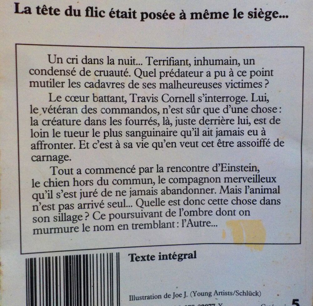 CHASSE A MORT de Dean R. KOONTZ Ed. J'ai Lu Epouvante Livres et BD