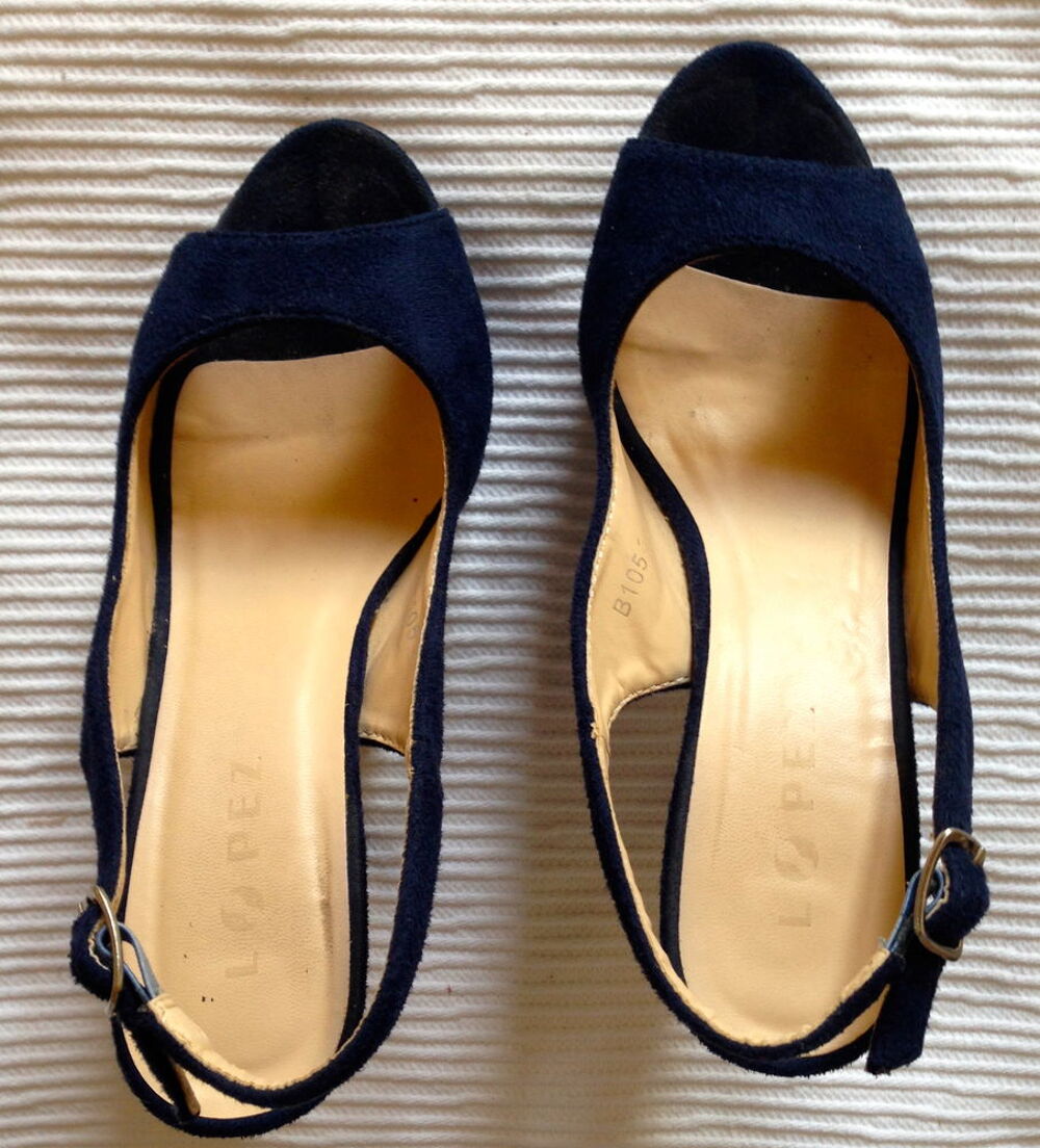 SANDALE BLEU MARQUE LOPEZ Chaussures