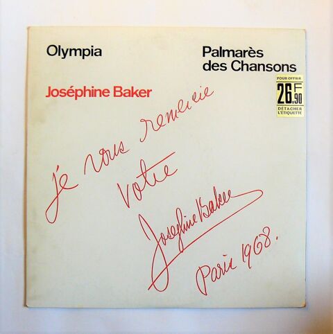 33t Josphine BAKER : Olympia - Columbia - 1968 12 Argenteuil (95)