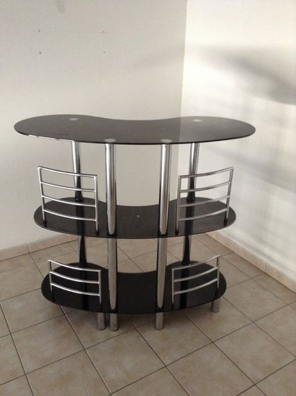 Mini Bar en Verre noir Meubles