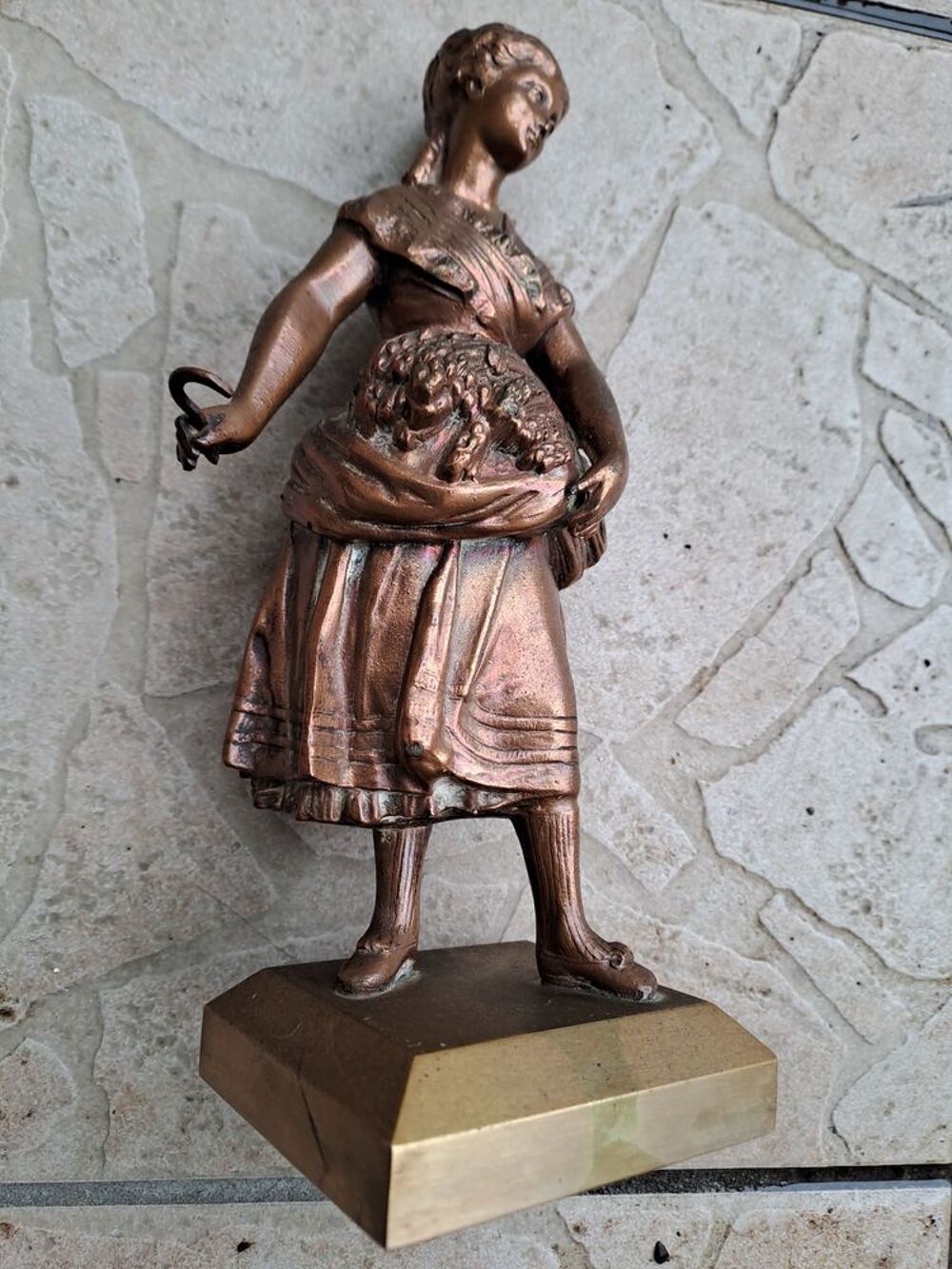 statuette cuivre 