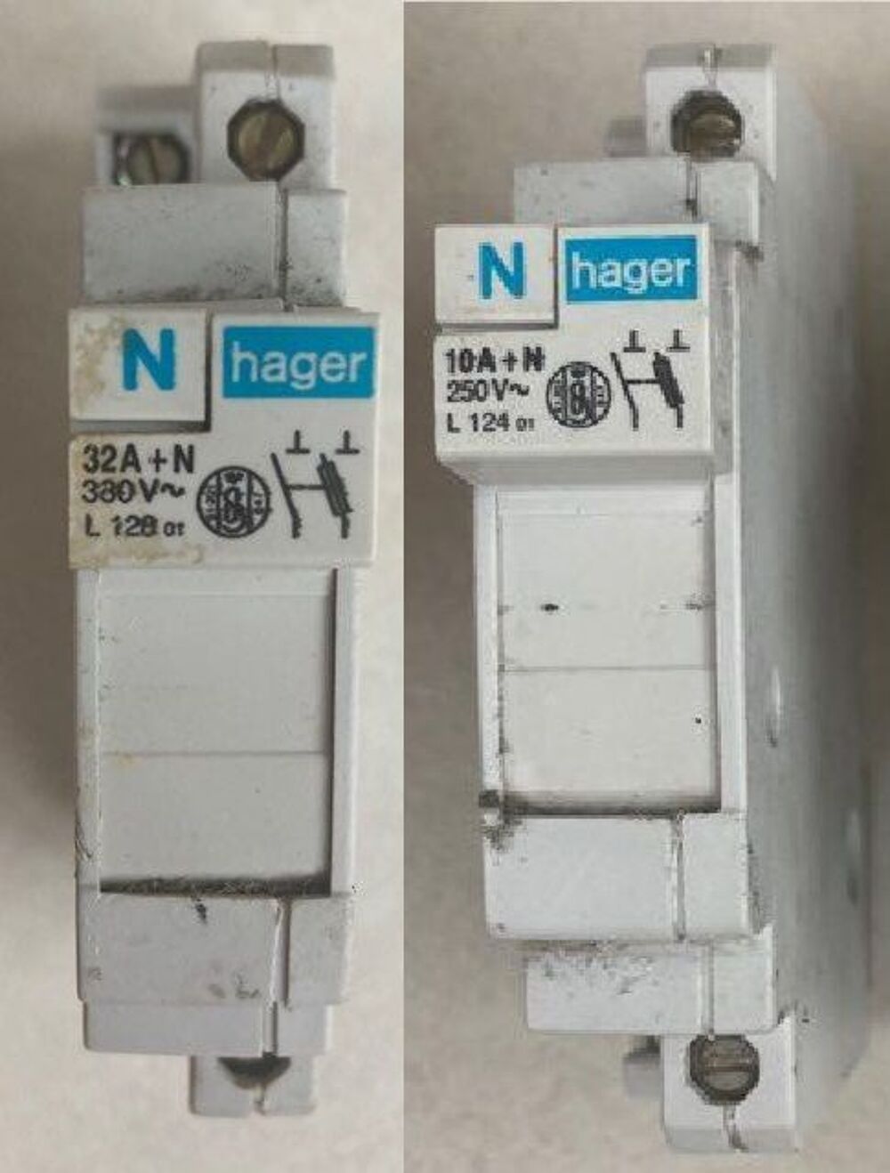 disjoncteurs Hager pour fusible : 10, 16, 32 A Bricolage