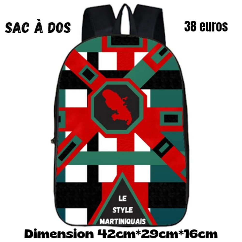 Sac &agrave; dos le style martiniquais Maroquinerie