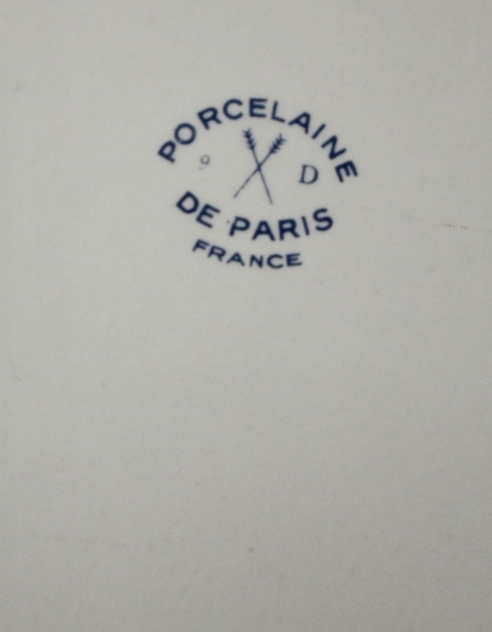 Plaques et poign&eacute;e de porcelaine de Paris frise grecque Décoration