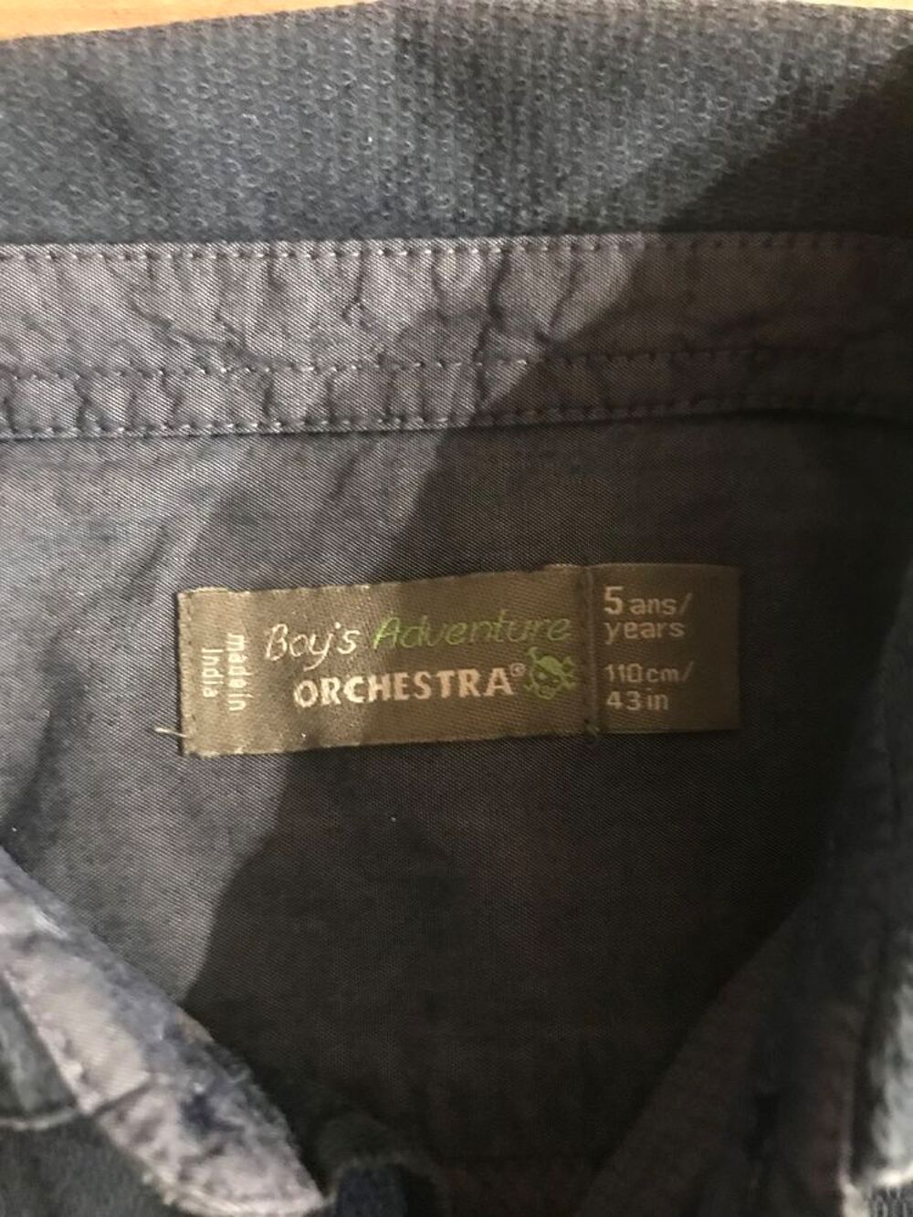 Chemise enfant gar&ccedil;on manches longues &acute;&acute; Orchestra - boy?s adventure &acute;&acute; Vêtements enfants
