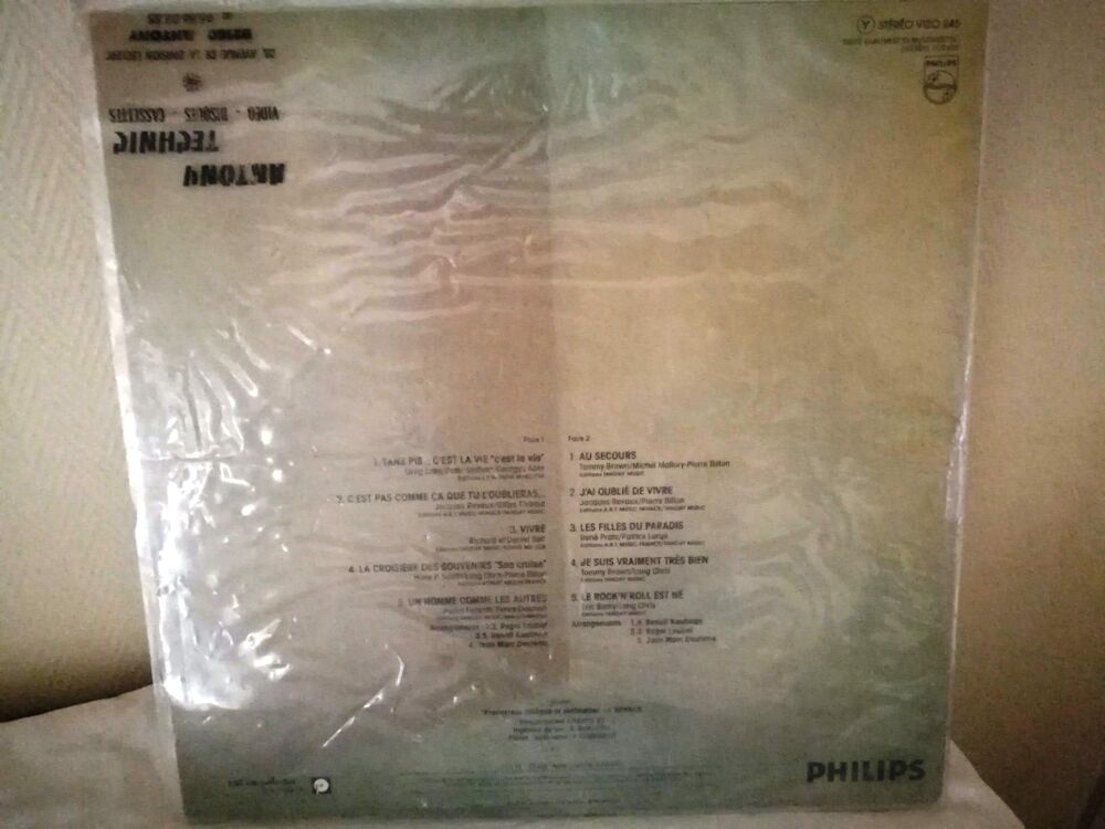 JHONNY HALLYDAY - C'est la vie - Vinyl 33T CD et vinyles