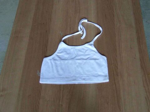 Crop top, d�bardeur, Blanc, 12�ans (150�cm) TBE 3 Bagnolet (93)