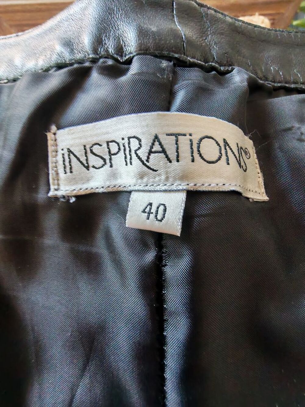 Pantalon femme cuir noir marque inspirations T 40 Vêtements