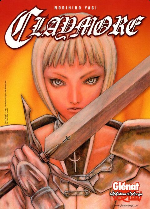 Matériel publicitaire CLAYMORE - Norihiro Yagi - Glénat 6 Argenteuil (95)