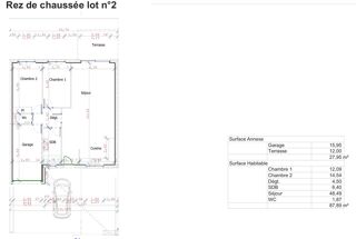  Villa à vendre 3 pièces 88 m²