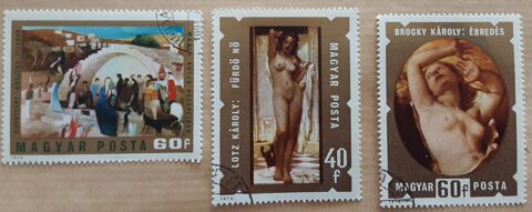 3 timbres � collection  MAGYAR (hongrie) 1 Pontoise (95)