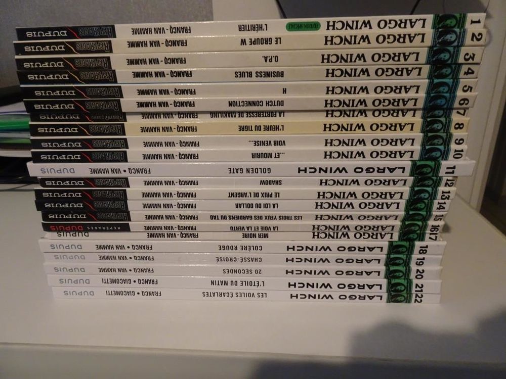 Collection compl&egrave;te Largo Winch 1 &agrave; 22 Livres et BD