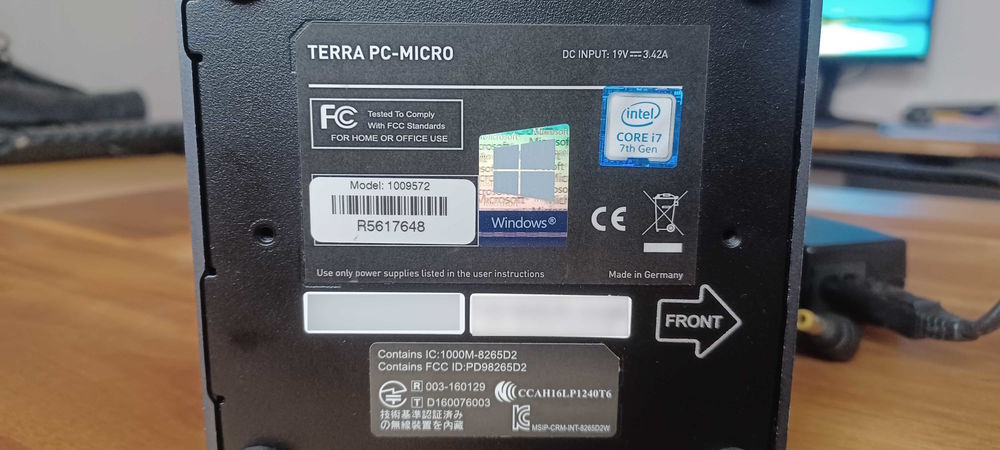 Ordinateur Intel NUC PC-MICRO 7000 SILENT GREENLINE i7-7567U Matériel informatique