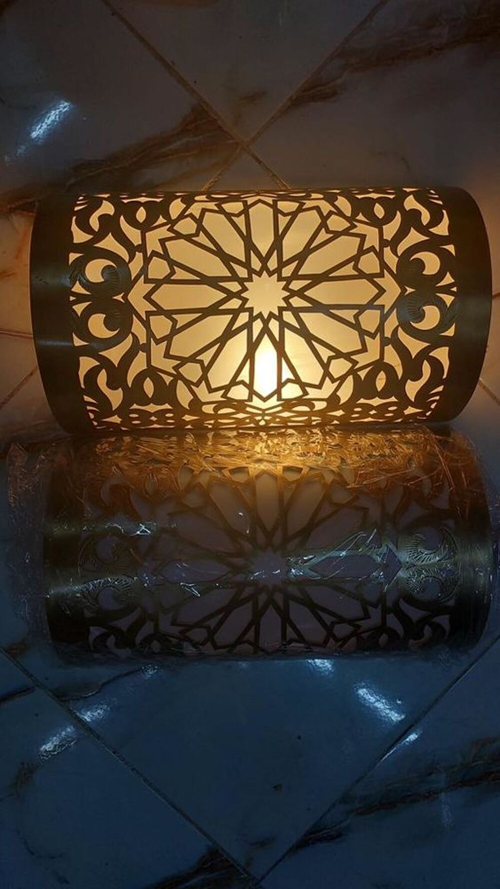 Lustre artisanale en cuivre D�coration