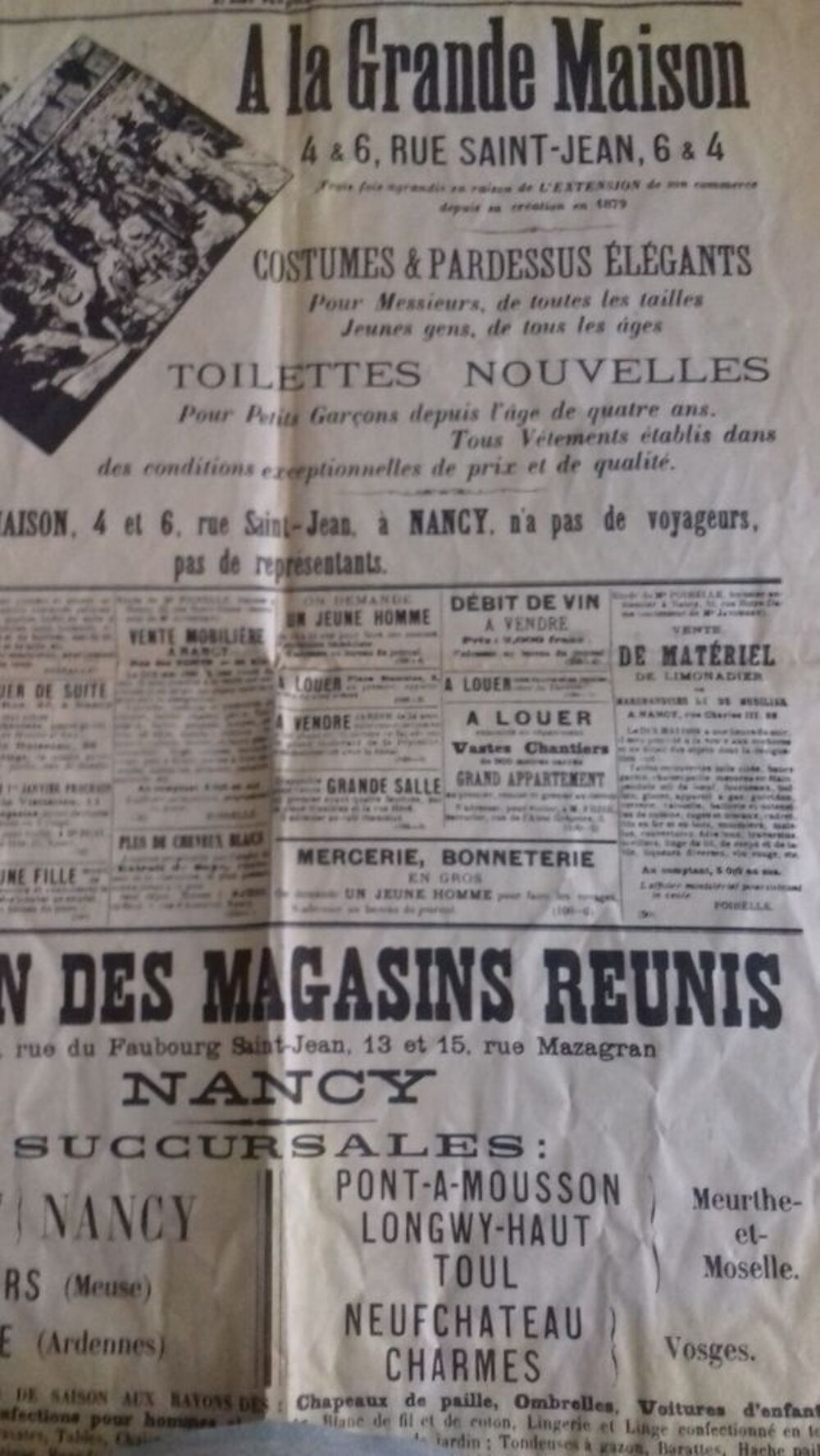 L'Est R&eacute;publicain 5 mai 1889 n&deg;1 