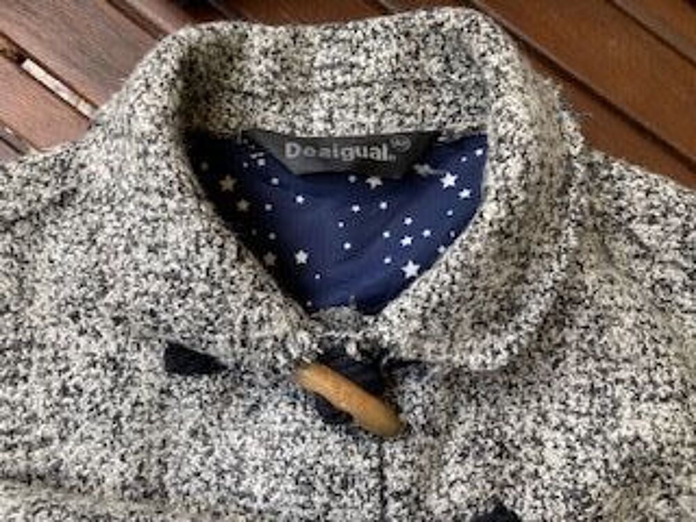 Manteau Gris D&eacute;sigual comme neuf Vêtements