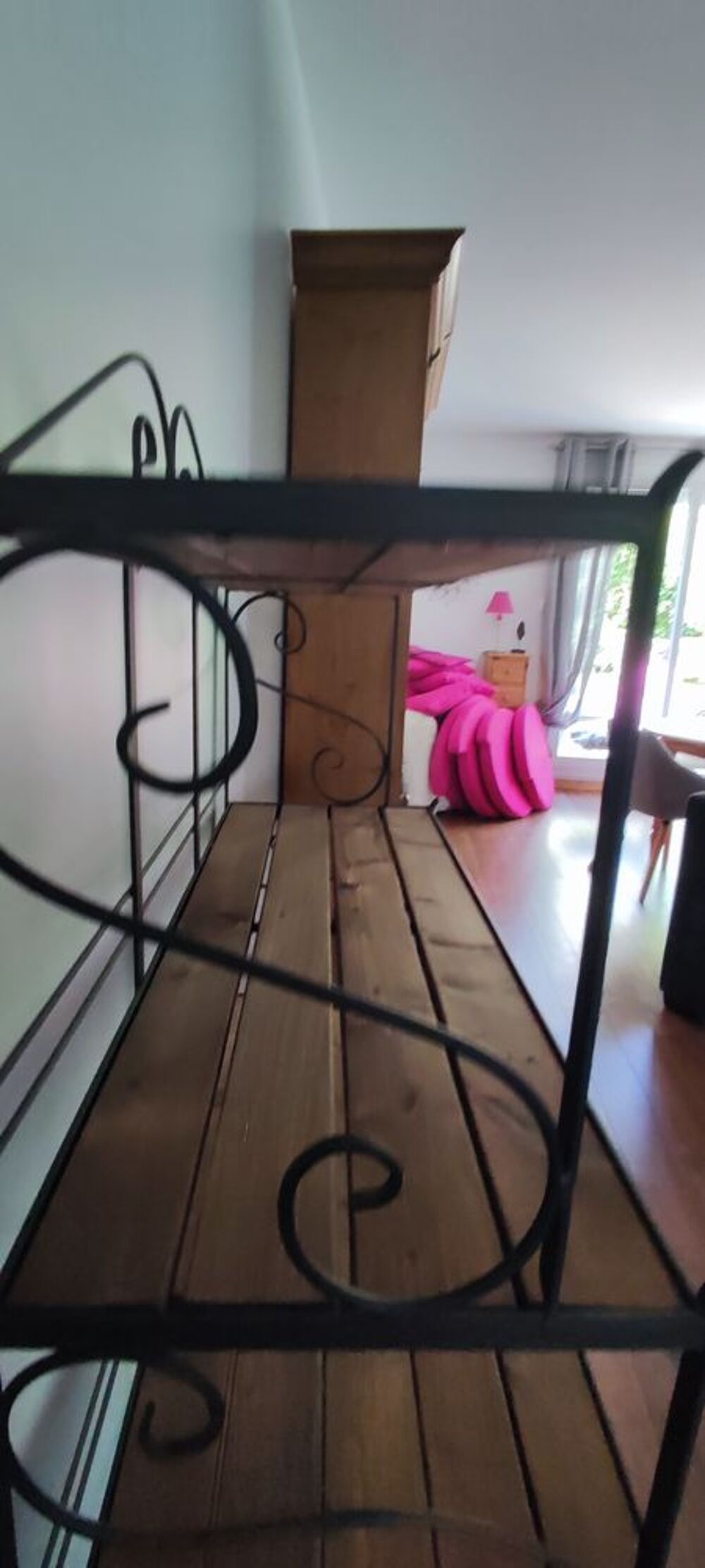 ETAGERE FER FORGE ET BOIS Meubles