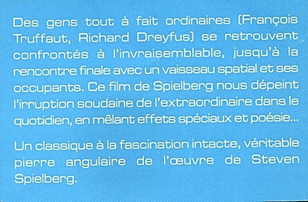 RENCONTRES DU TROISI&Egrave;ME TYPE (sci-fi) Format : DVD Le syno DVD et blu-ray