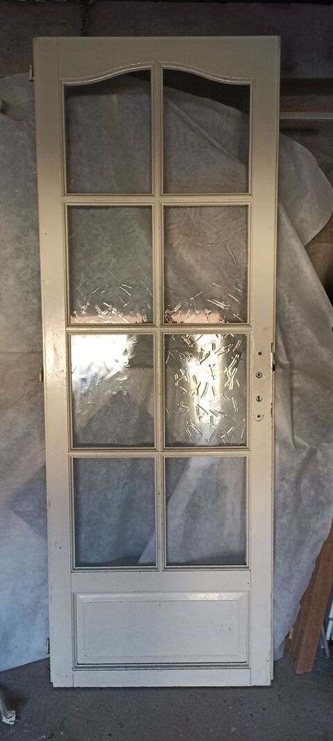 Porte vitrée blanche 0.73 x 2.04 m 50 Homécourt (54)