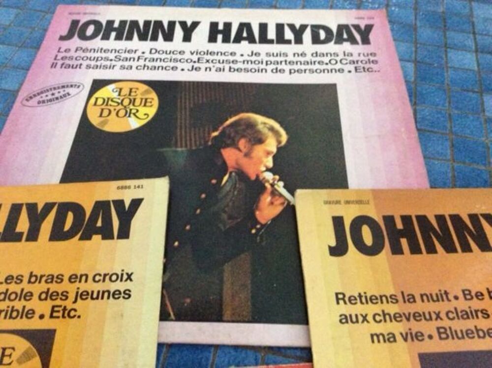 7 volumes vinyles Johnny Hallyday CD et vinyles