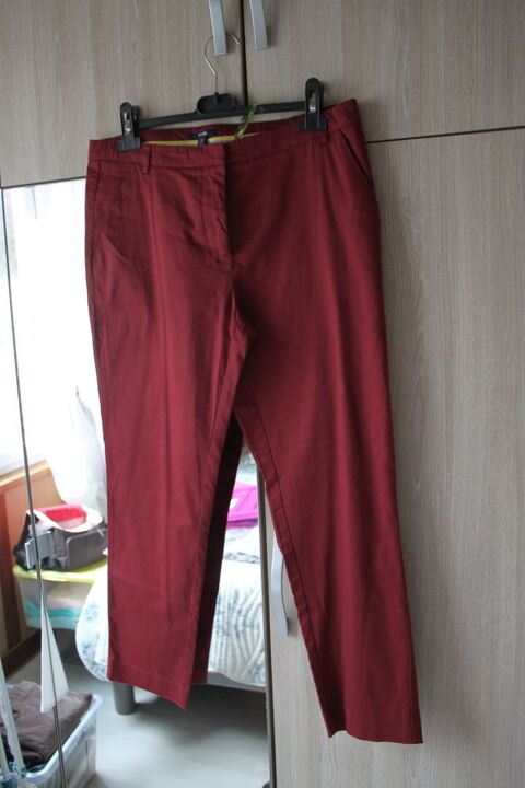 Blouse carreaux beige marron fil argent� taille 44  5 Monceaux (60)