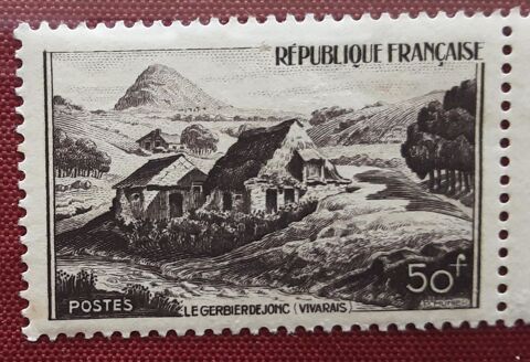 TIMBRE à collection VIVARAIS - le GERBIER DE JONC 50f 1 Pontoise (95)