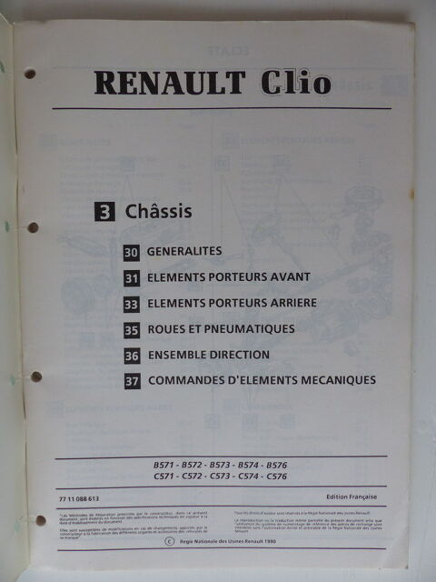 Manuel d'atelier renault Clio 5 Mrignac (33)