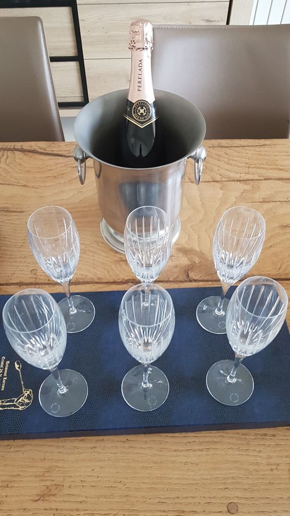 service de 6 flutes a champagne Décoration