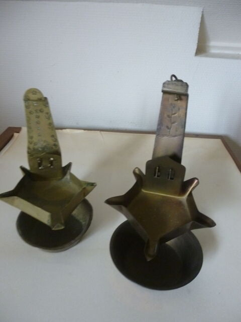 lampe � huile ancienne en cuivre � suspendre. 100 Vincennes (94)